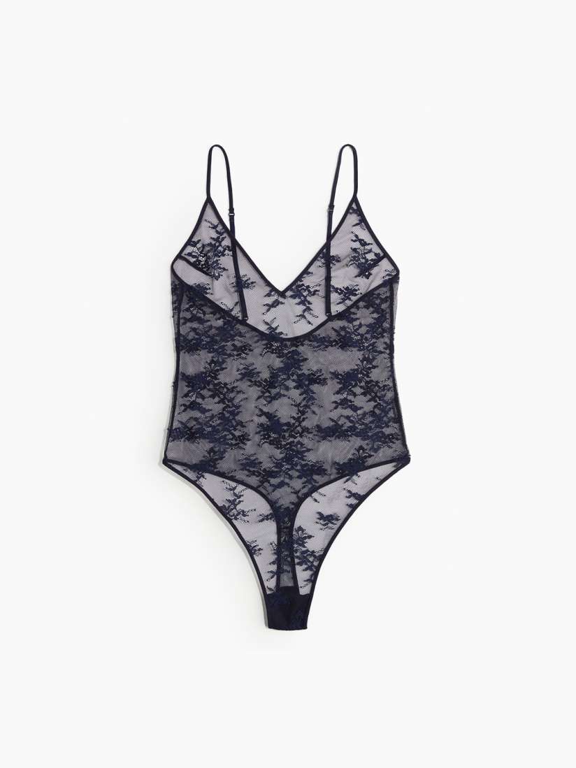 Buy H M Women Lace Thong Bodysuit Bodysuit for Women 31037516 Myntra