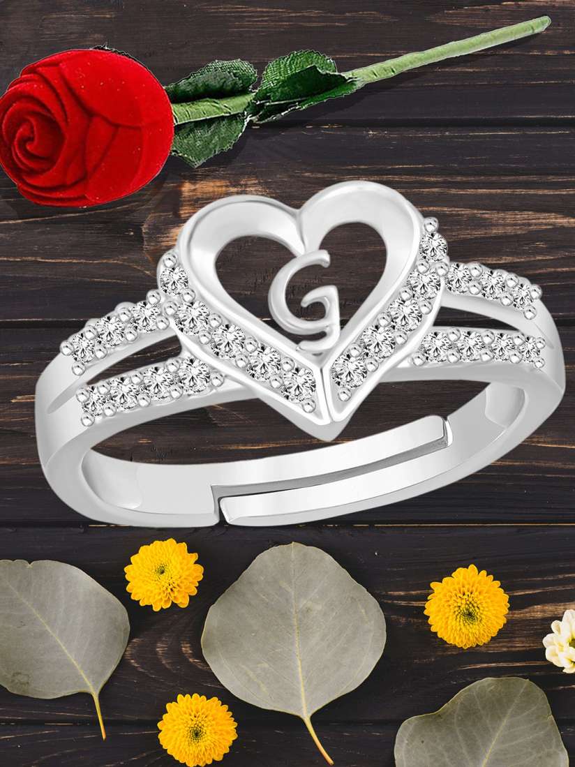 Myntra silver rings store