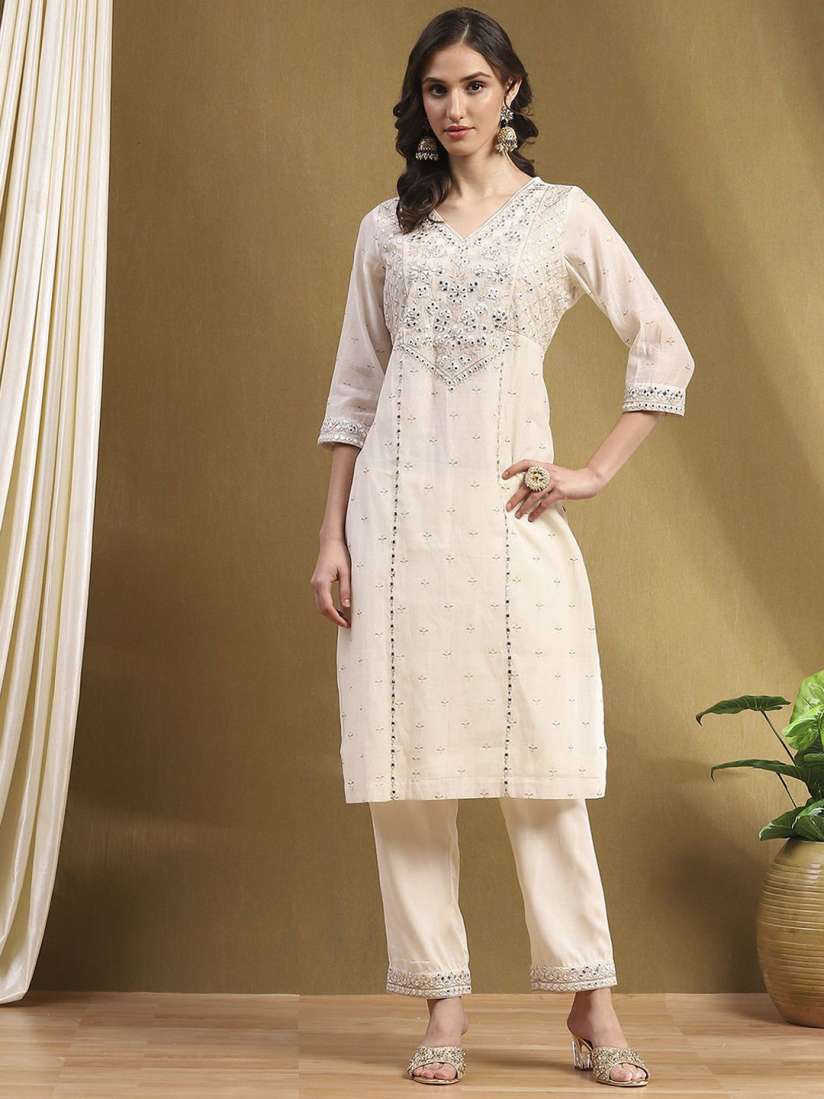 Buy Biba Women Kurta with Trousers With Dupatta Kurta Sets for Women 31068036 Myntra