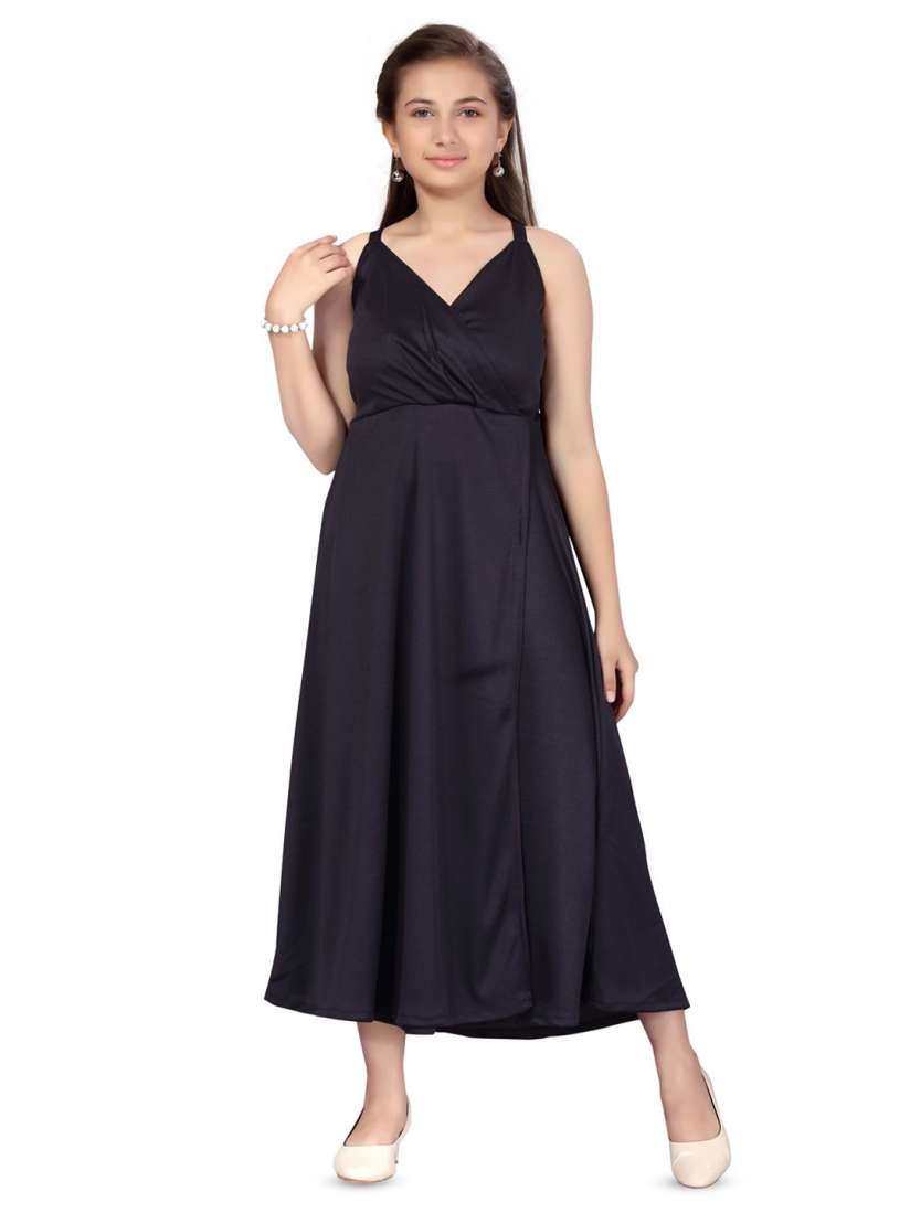 Buy BAESD Fit Flare Maxi Dress Dresses for Girls 31062153 Myntra