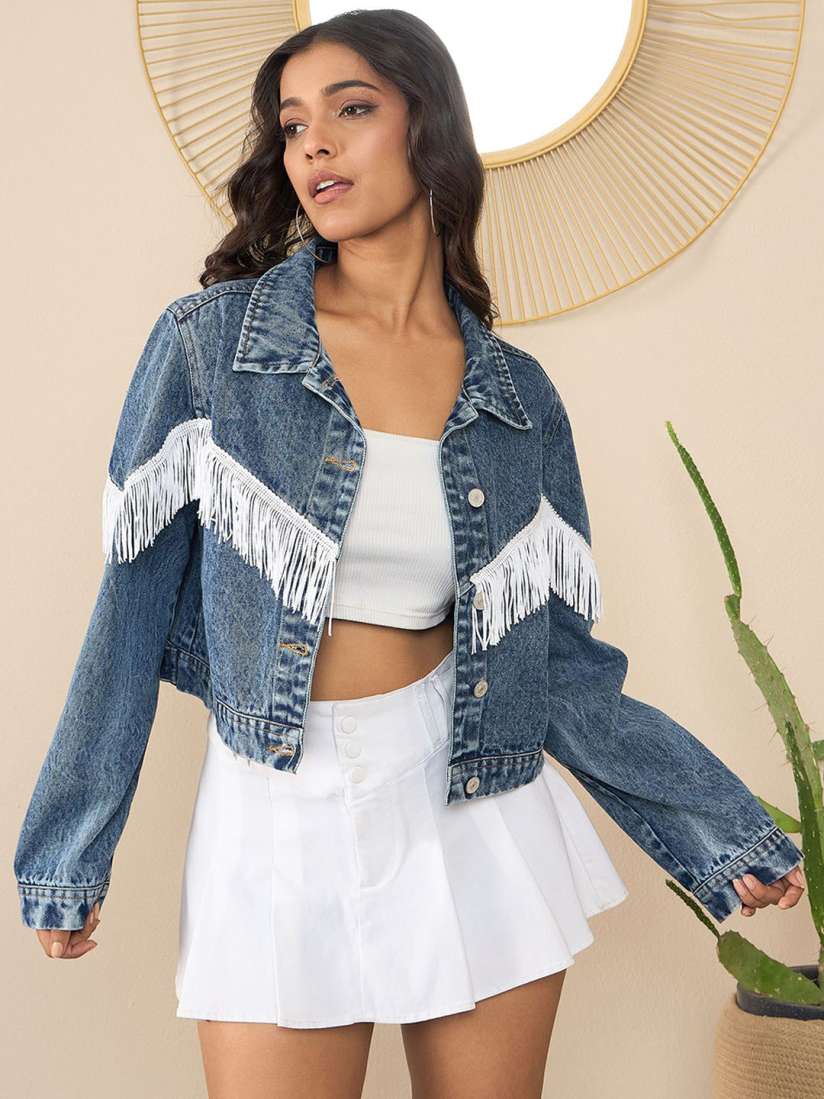 Stylestone denim jacket top