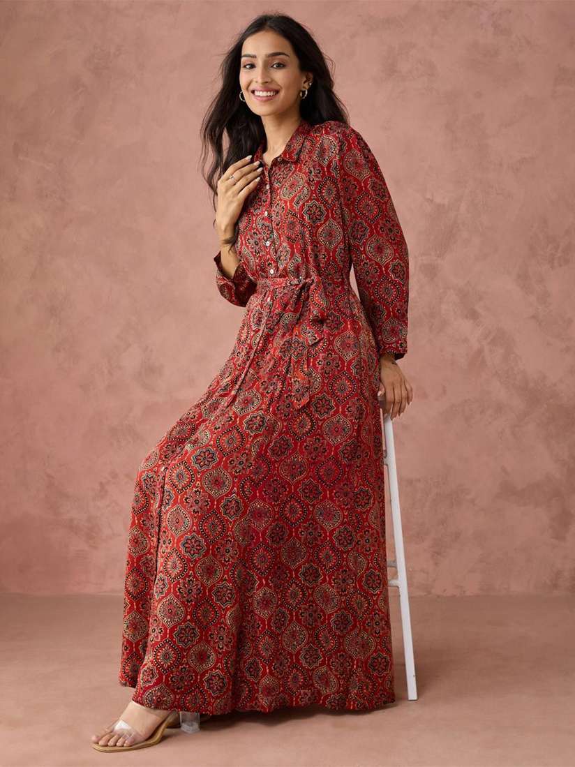 Midi Dress Fabindia Long Dresses Buy Fabindia Yellow Viscose