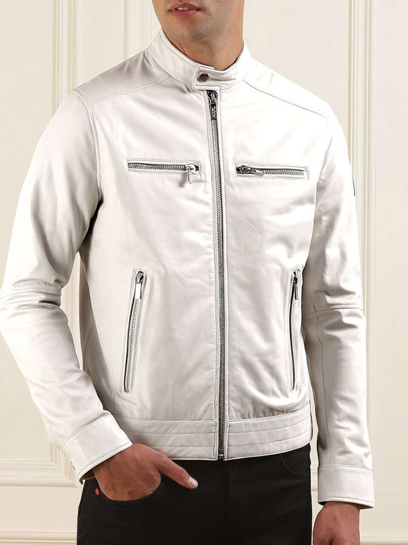Buy Karl Lagerfeld Men Leather Tailored Jacket Jackets for Men 31067433 Myntra
