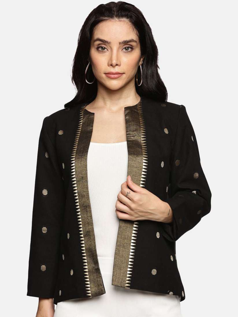 Buy Indyvarna Printed Open Front Casual Blazer Blazers for Women 31071474 Myntra