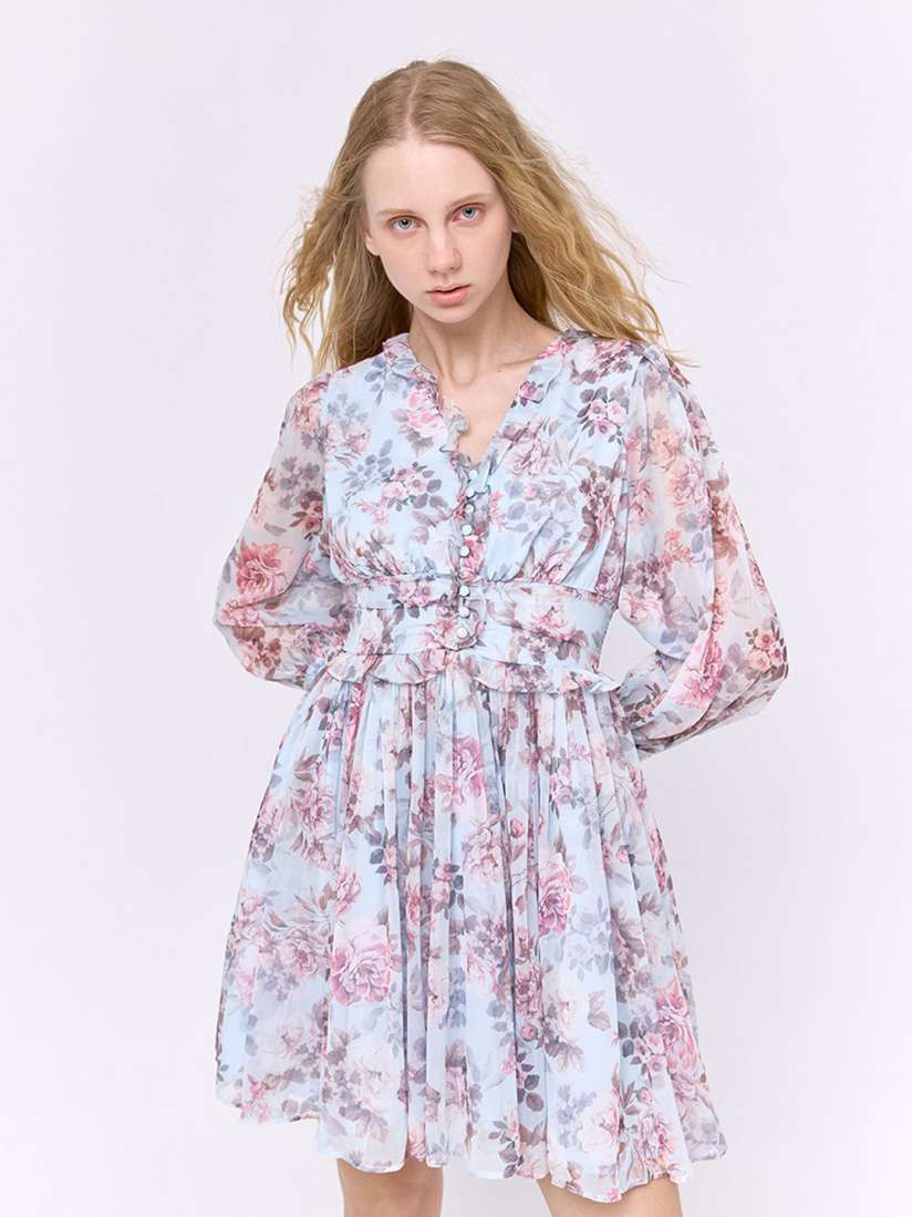 Buy COVER STORY Women Floral Printed Fit Flare Mini Dress Dresses for Women 31111110 Myntra