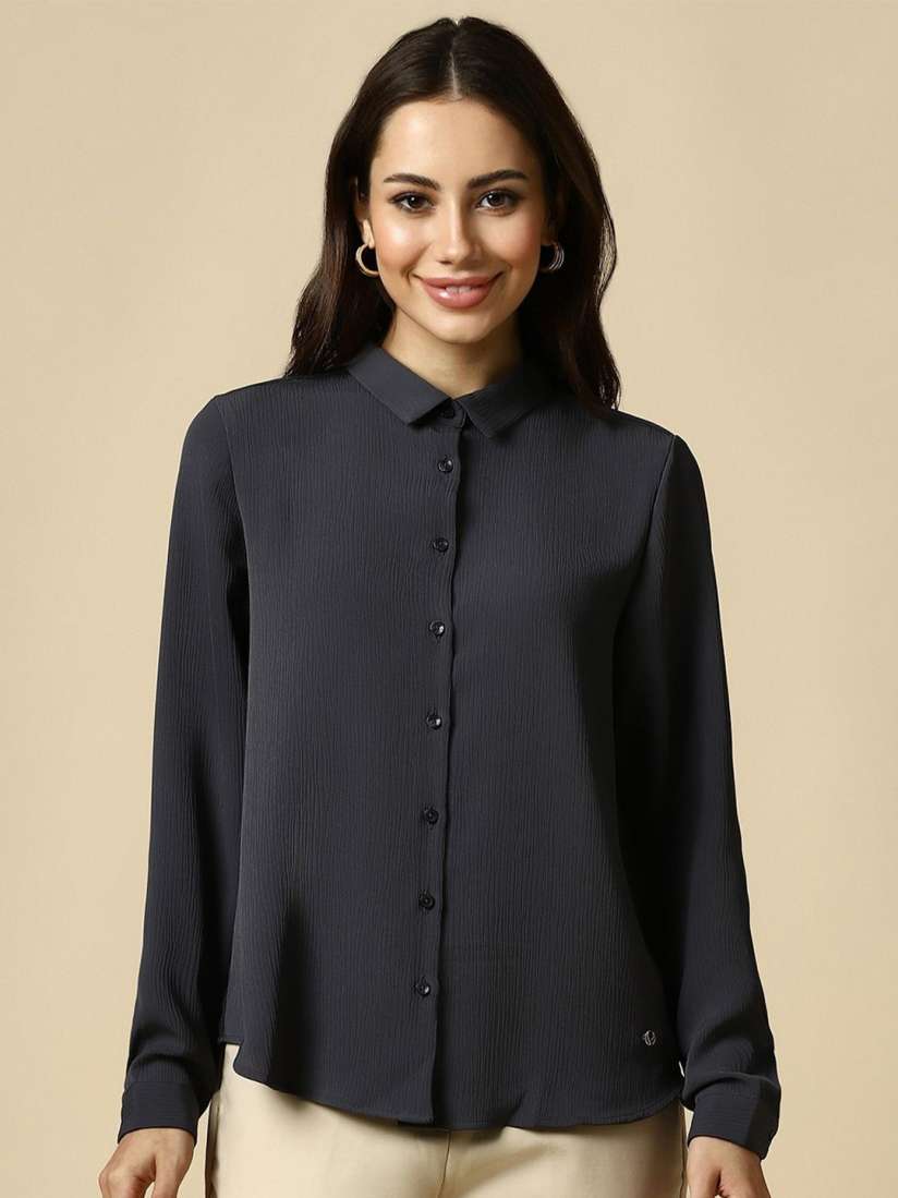 Buy Allen Solly Woman Women Opaque Formal Shirt Shirts for Women 31121302 Myntra