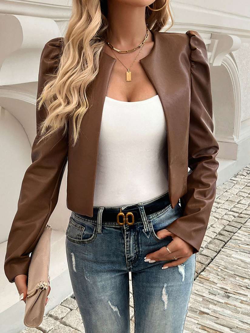 Myntra leather jackets for womens online