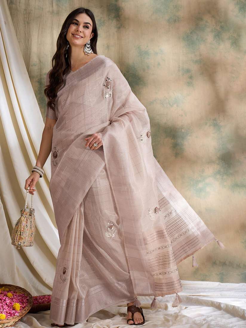 Buy Sangria Woven Design Embroidered Designer Saree Sarees for Women 31111102 Myntra