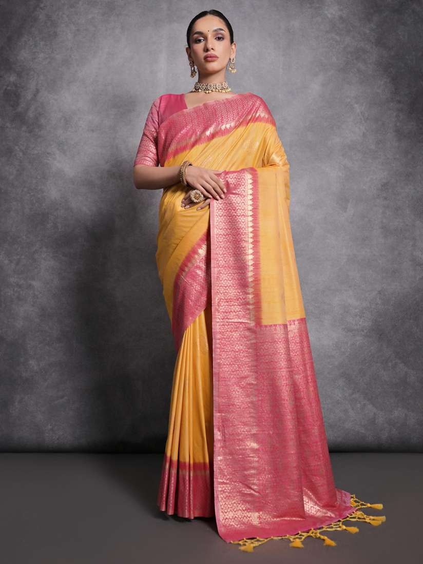 Buy Kandora Women Pure Silk Tussar Saree Sarees for Women 31120114 Myntra