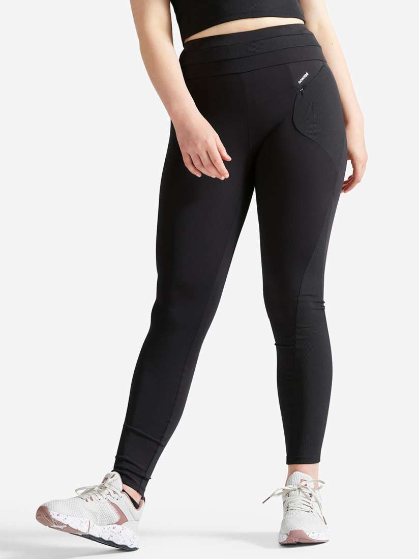 Buy Domyos By Decathlon High Waist Ankle Length Gym Tights Tights for Women 31106708 Myntra