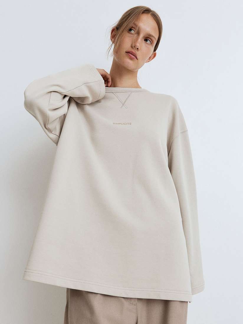 H&m Sweatshirt For Women Myntra H&M Loose-Fit Sweatshirt