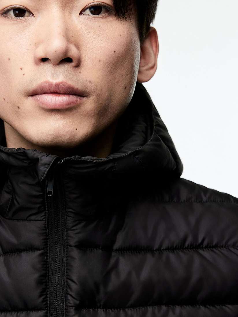 H&m Black Puffer Jacket Thin H&m Mens Hooded Puffer Gilet