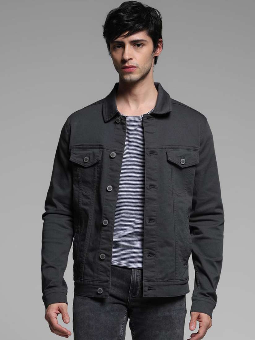 Solid Jacket Jack And Jones Jackets Denim Jack Jones Men Spread - Main Image