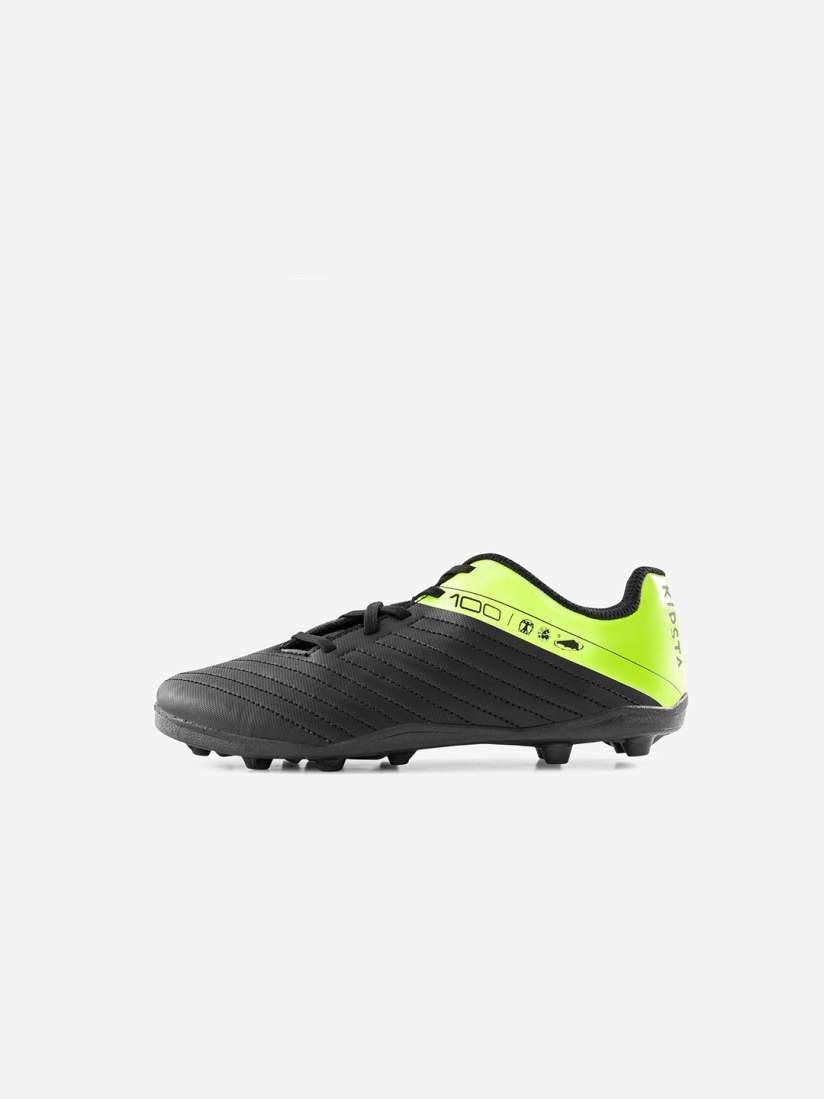 Buy Kipsta By Decathlon Kids Black Yellow Agility 100 Firm Ground Football Shoes Sports Shoes for Boys 31148140 Myntra