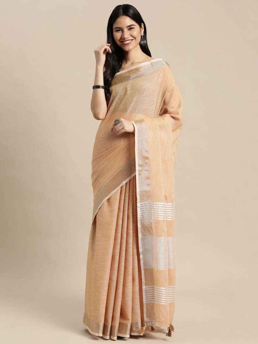 Myntra tussar silk saree clearance
