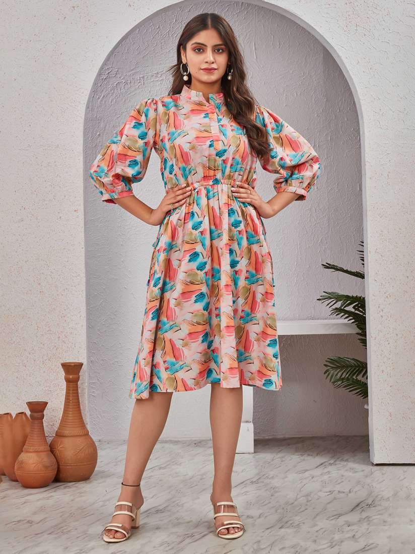 Ladies knee length dresses clearance
