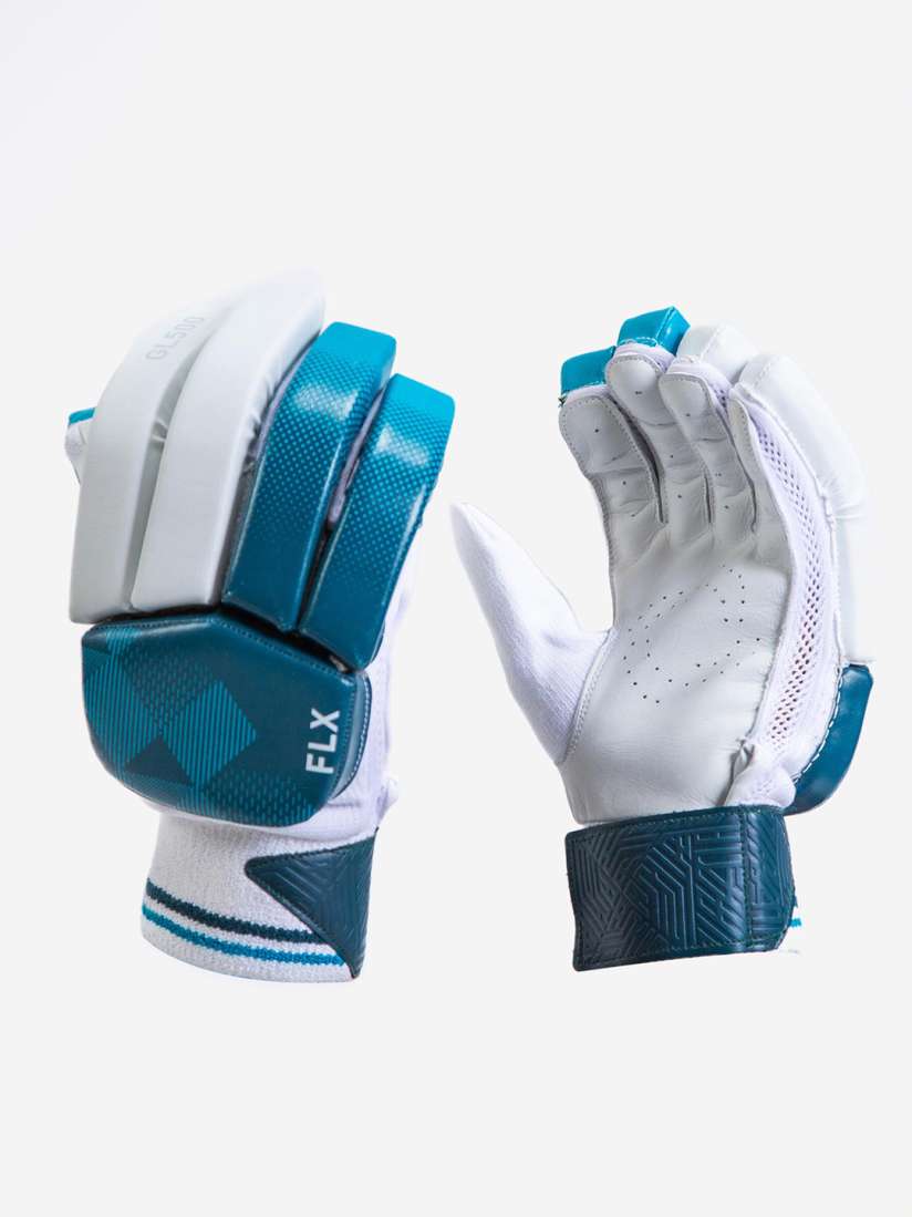 Buy FLX By Decathlon Adult White Blue Right Handed Eva Cricket Gloves Gloves for Men 31145722 Myntra