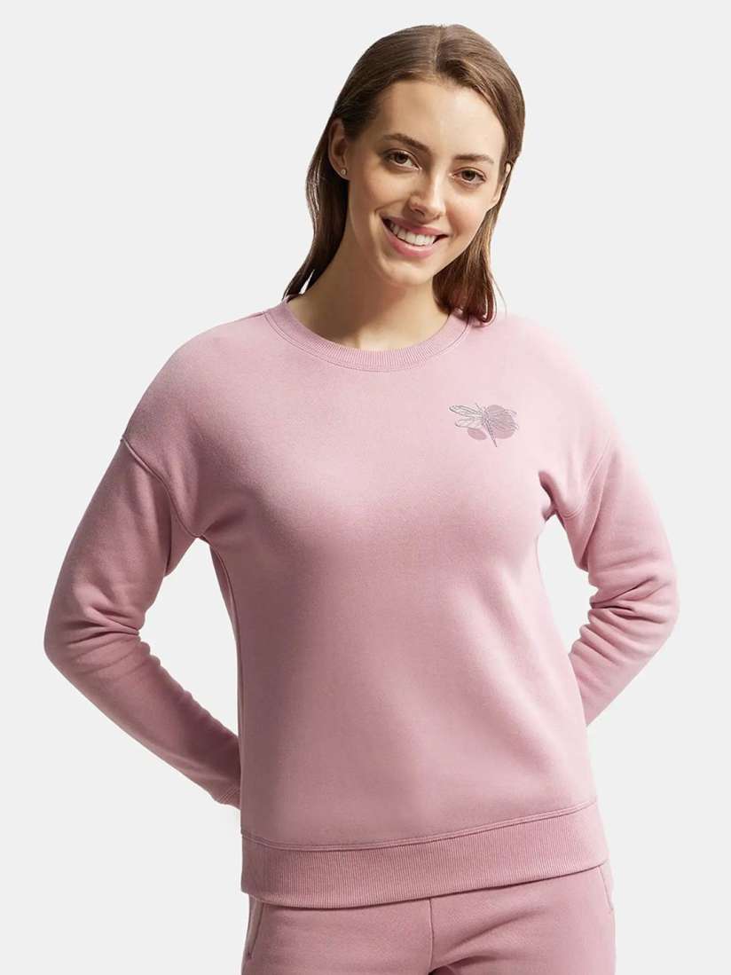 Buy Jockey Women Solid Round Neck Sweatshirt Sweatshirts for Women 31162558 Myntra
