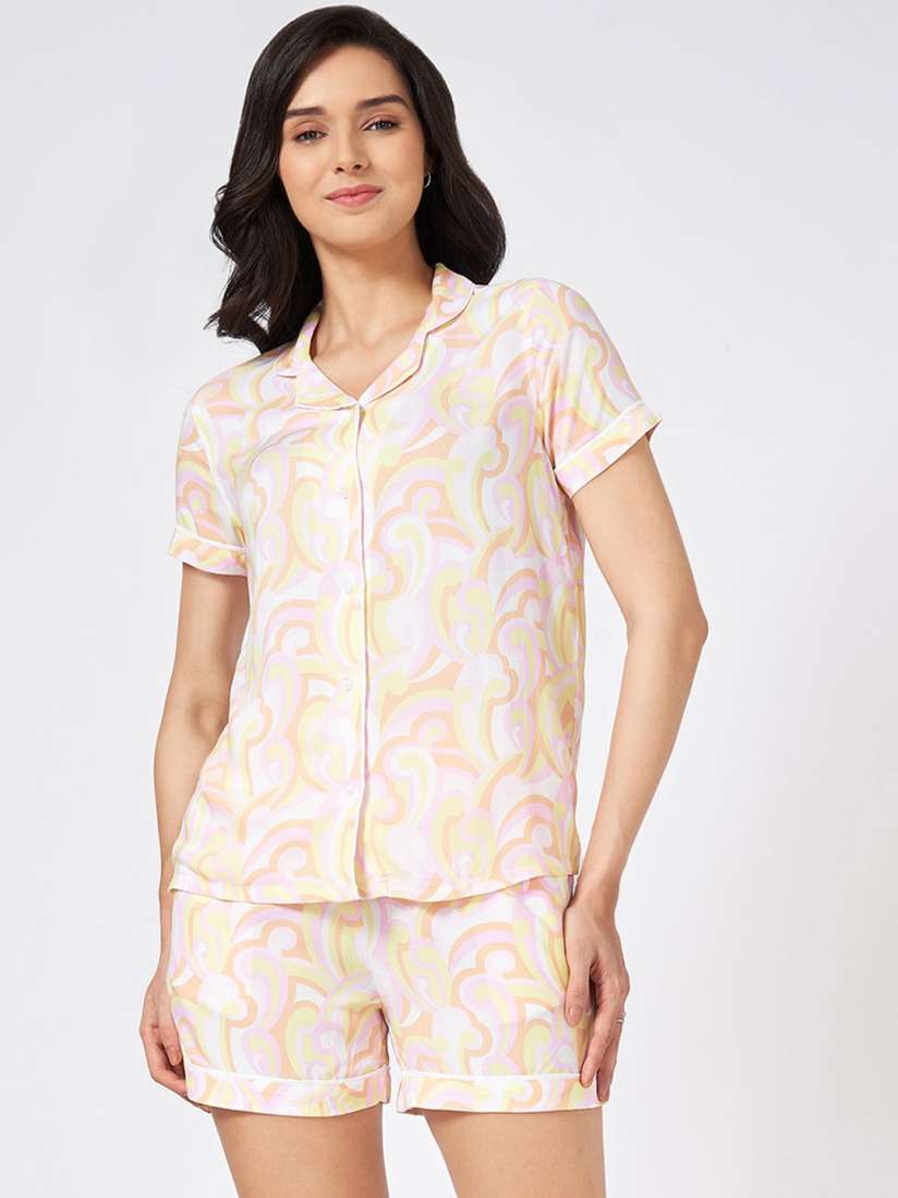 Buy Dreamz by Pantaloons Women Printed Night suit Night suits for Women 30838769 Myntra