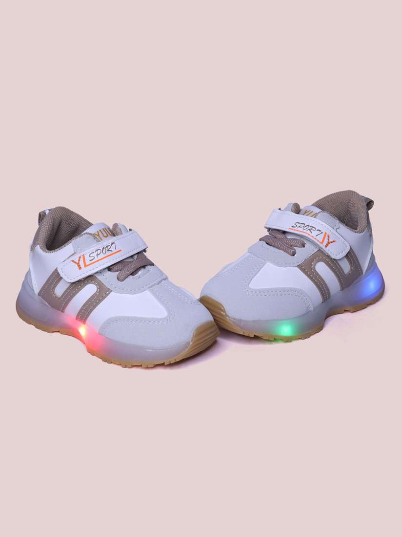 White led shoes with velcro 2025