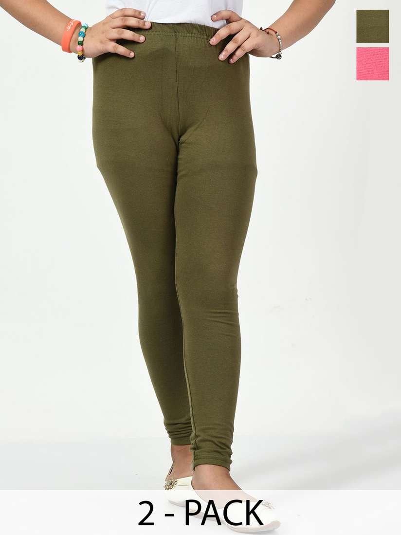 KAYU Pack Of Girls Ankle Length Leggings
