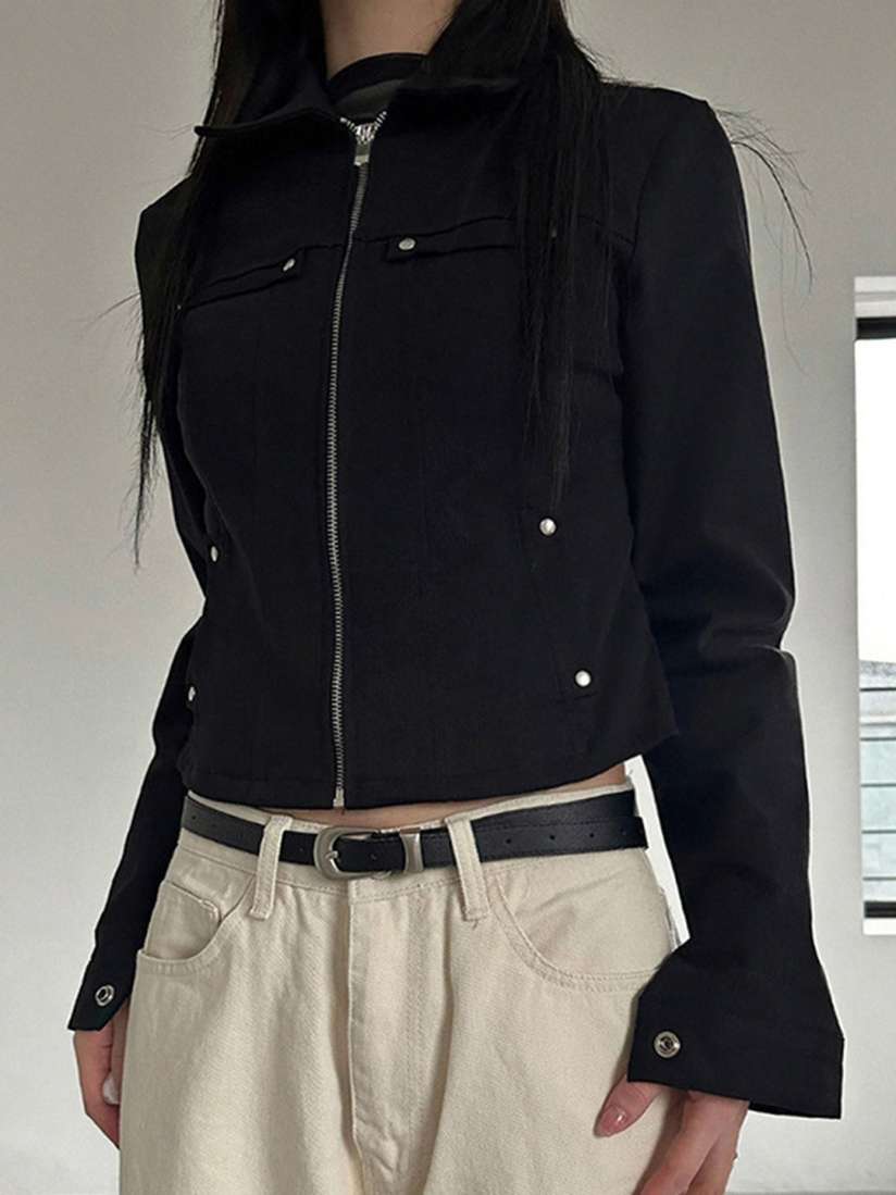 Buy LULU SKY Women Spread Collar Solid Casual Denim Jacket Jackets for Women 31167617 Myntra