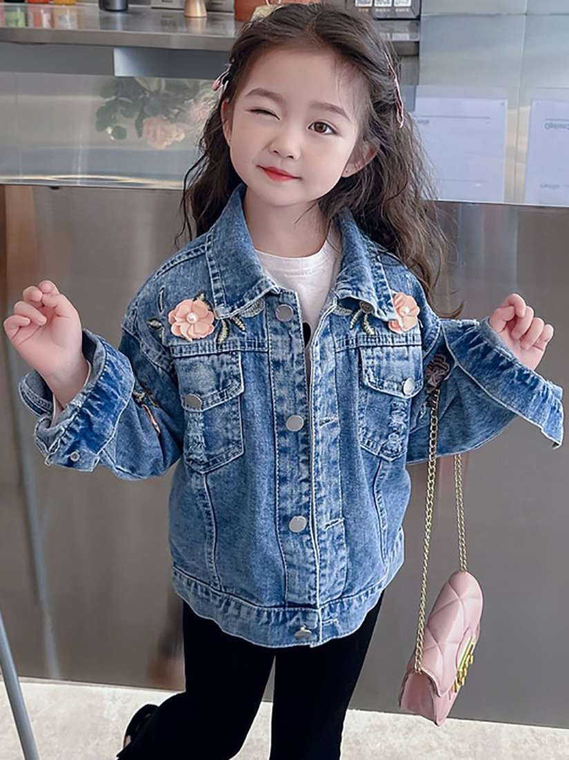 Amazon.com: Mallimoda Kids Boys Girls Hooded Denim Jacket