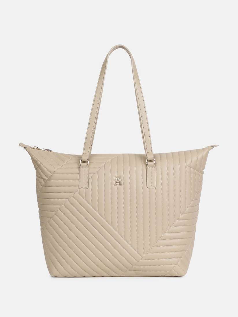 Buy Tommy Hilfiger Women Bowling Tote Bag with Quilted Handbags for Women 30847343 Myntra