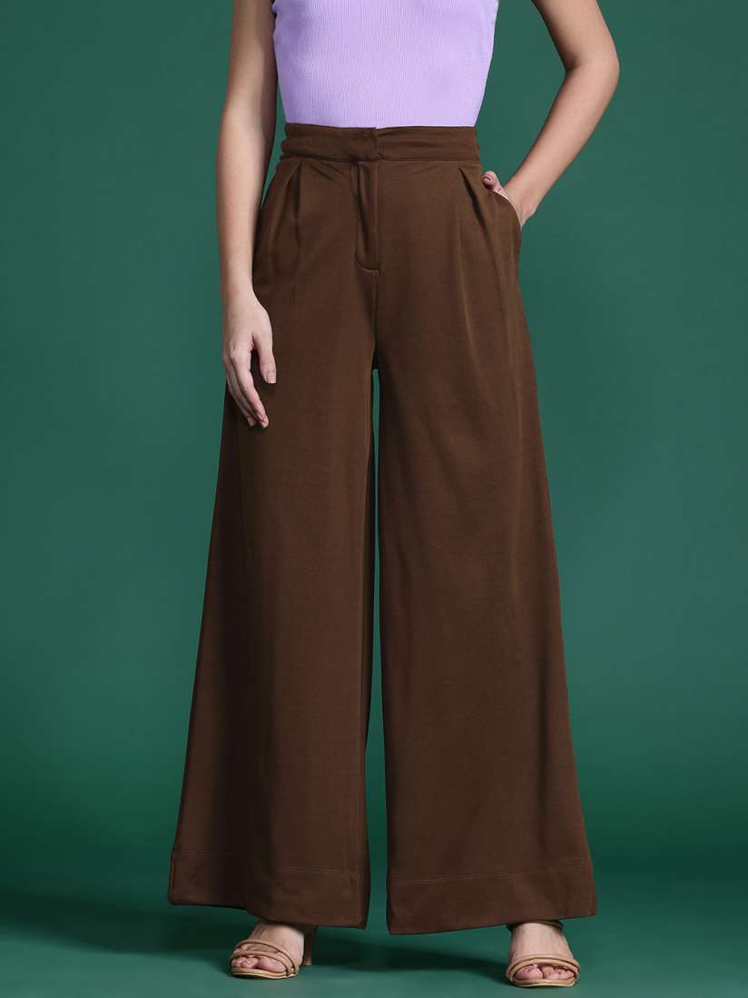 Wide leg pants myntra outlet