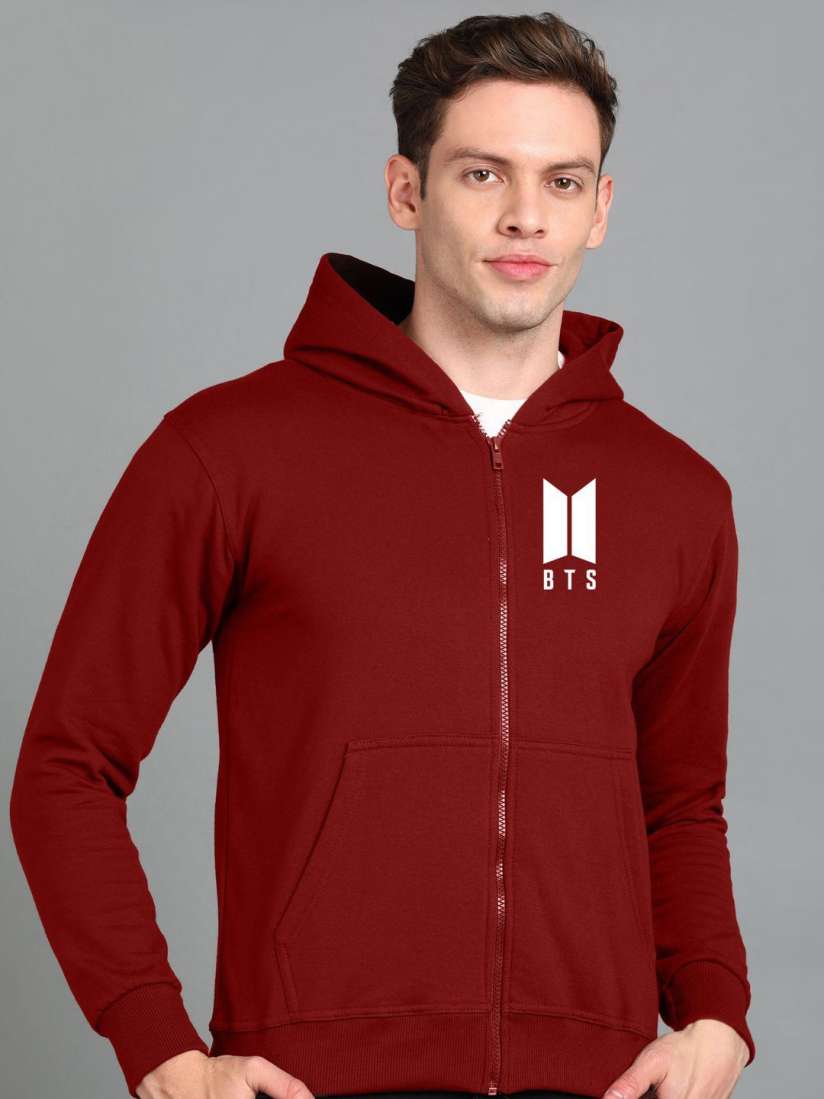 Buy FALTU.CO Men Typography Printed Zip Detail Hooded Sweatshirt Sweatshirts for Men 30826306 Myntra