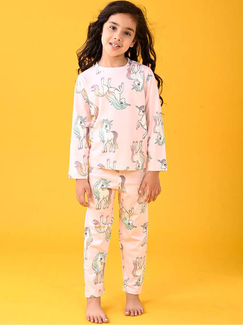 Buy Anthrilo Girls Printed Night suit Night suits for Girls 30857704 Myntra