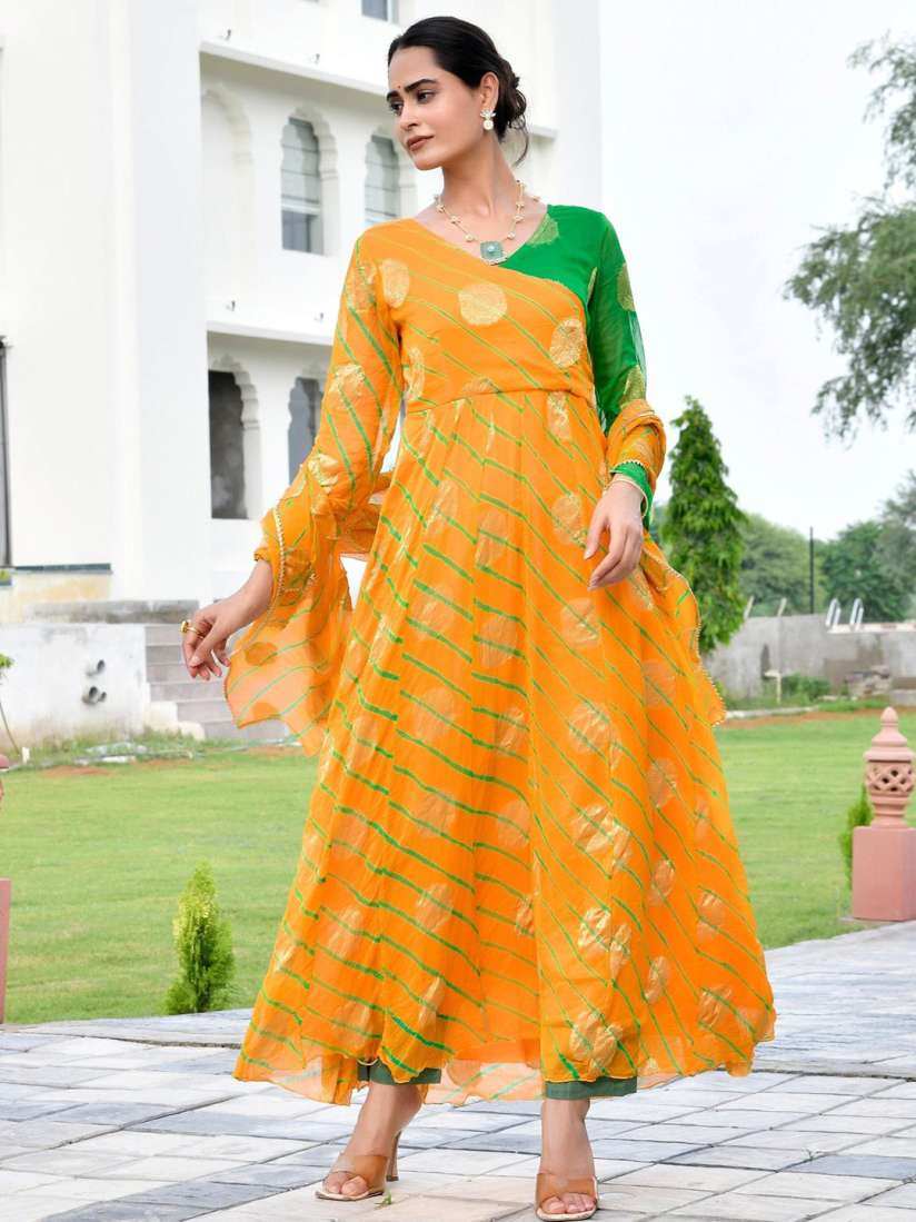 Chiffon anarkali kurta online