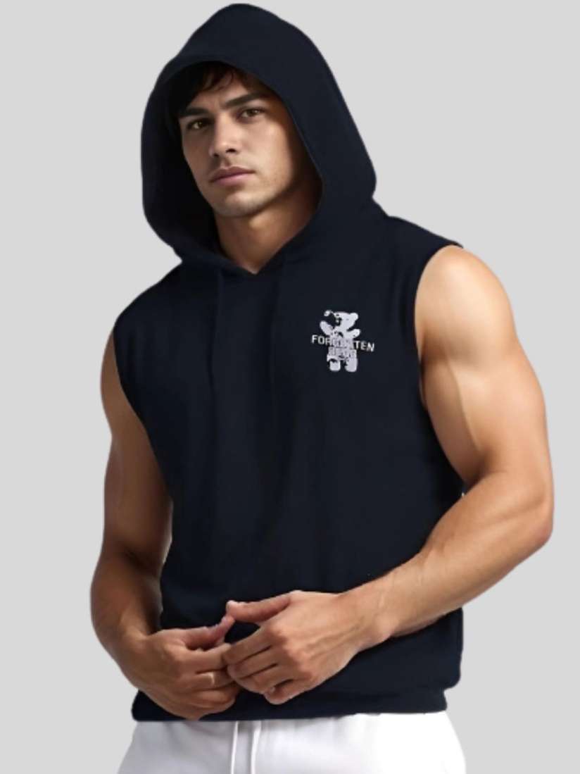 Buy Looks United Printed Hooded Gym Vest VST BK LU1004 Innerwear Vests for Men 30860936 Myntra
