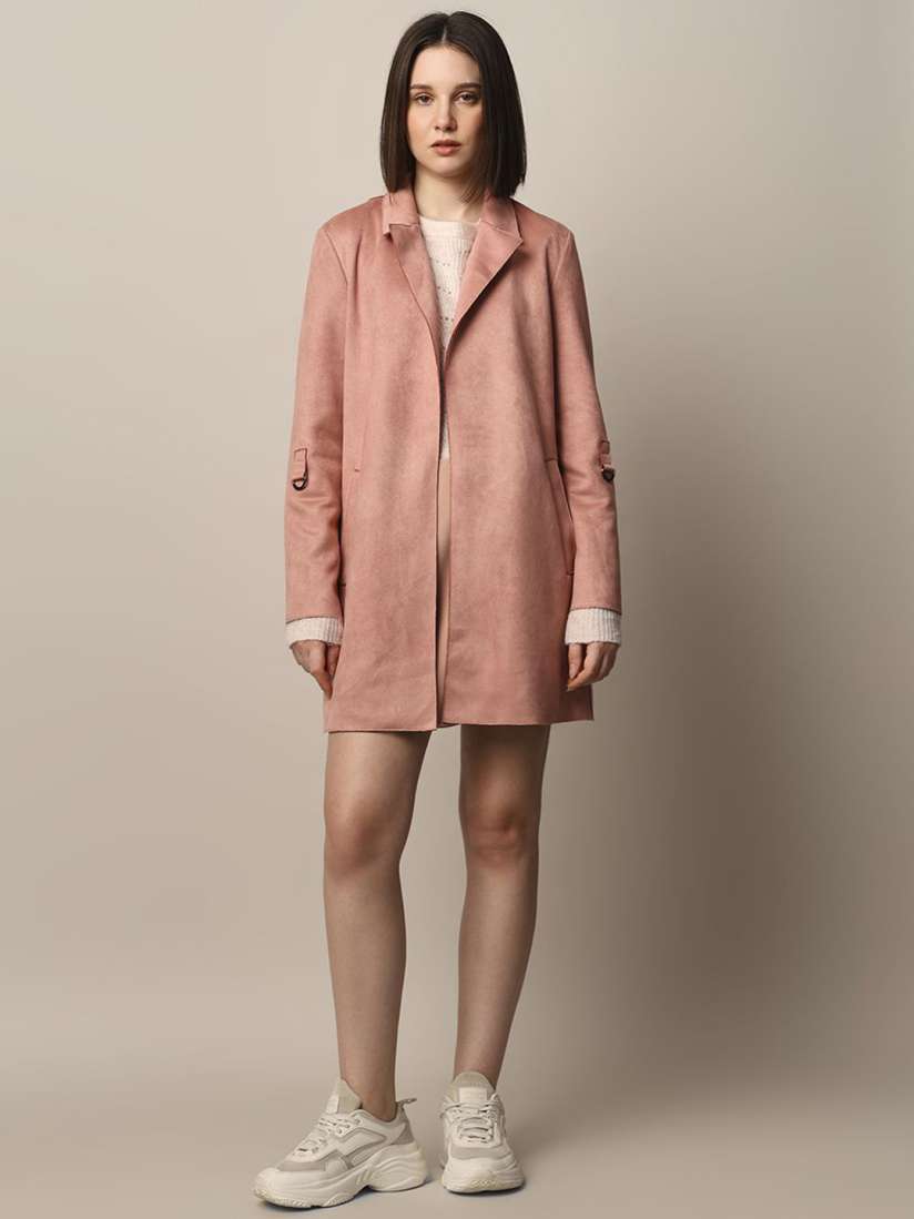 Longline open front jacket top