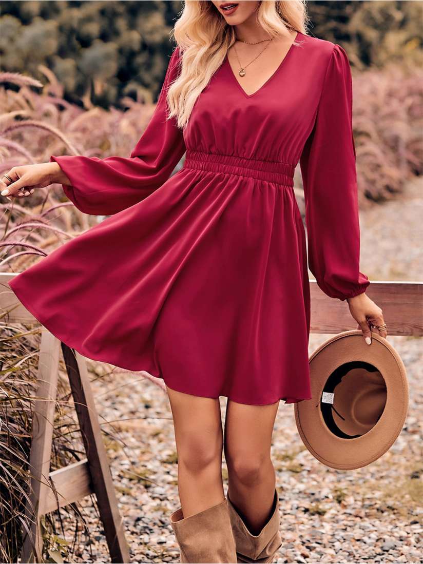Buy StyleCast Women Flared Sleeve Fit Flare Casual Dress Dresses for Women 30843378 Myntra