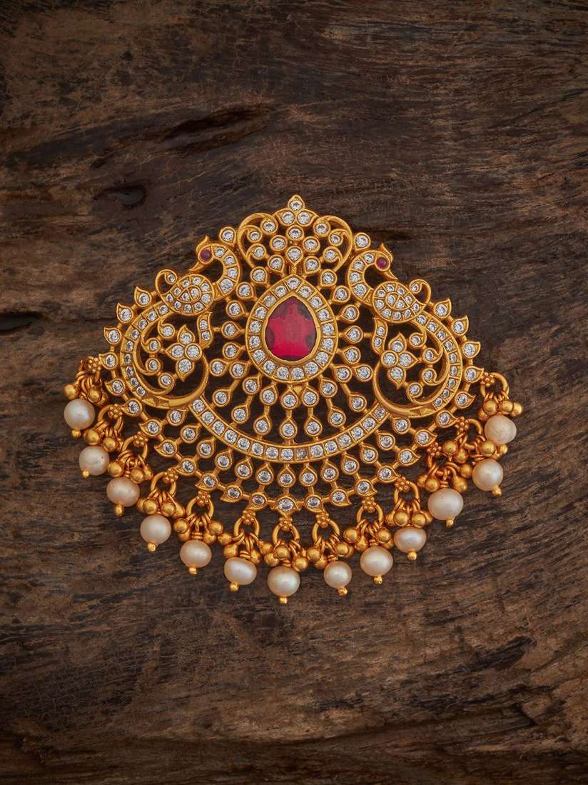 Buy Kushal s Fashion Jewellery Gold Plated Cubic Zirconia Peacock Shaped Pendants Pendant for Women 30879849 Myntra