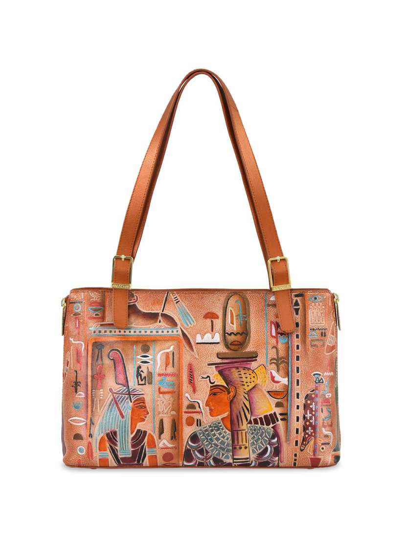 Buy Anuschka Women Printed Leather Structured Tote Bag Handbags for Women 30873053 Myntra