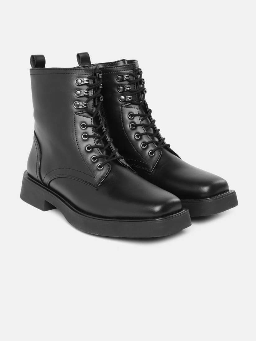 Buy Roadster Women Mid Top Block Heel Regular Boots Boots for Women 29601826 Myntra