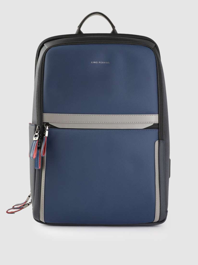 Buy Lino Perros Unisex Colorblocked Laptop Backpack with Earphone Gate 15.2L Backpacks for Unisex 30409130 Myntra