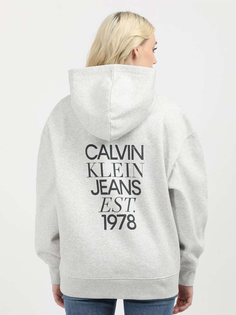 Buy Calvin Klein Jeans Graphic Printed Women Hooded Sweatshirt Sweatshirts for Women 30847698 Myntra