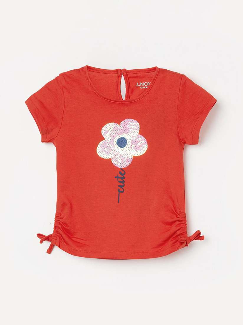 Buy Juniors by Lifestyle Girls Pack Of 2 Graphic Printed Round Neck Pure Cotton T shirts Tshirts for Girls 30893512 Myntra
