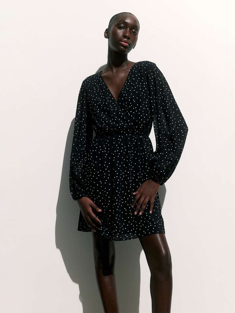 H&m polka dot wrap dress shop