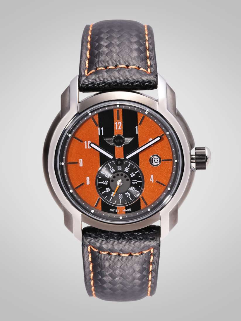 Buy MINI COOPER Men Orange Black Analogue Watch 46E Watches for Men 2024001 Myntra