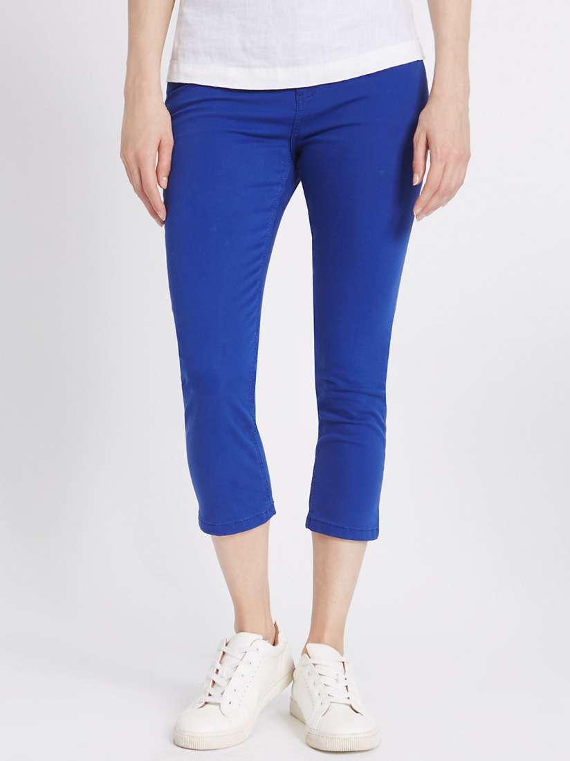Buy Marks Spencer Women Blue Super Skinny Fit Mid Rise Clean Look Stretchable Cropped Jeans Jeans for Women 2024256 Myntra