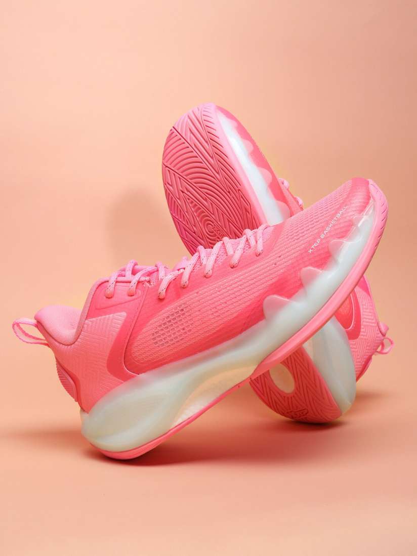 Mens pink basketball shoes online