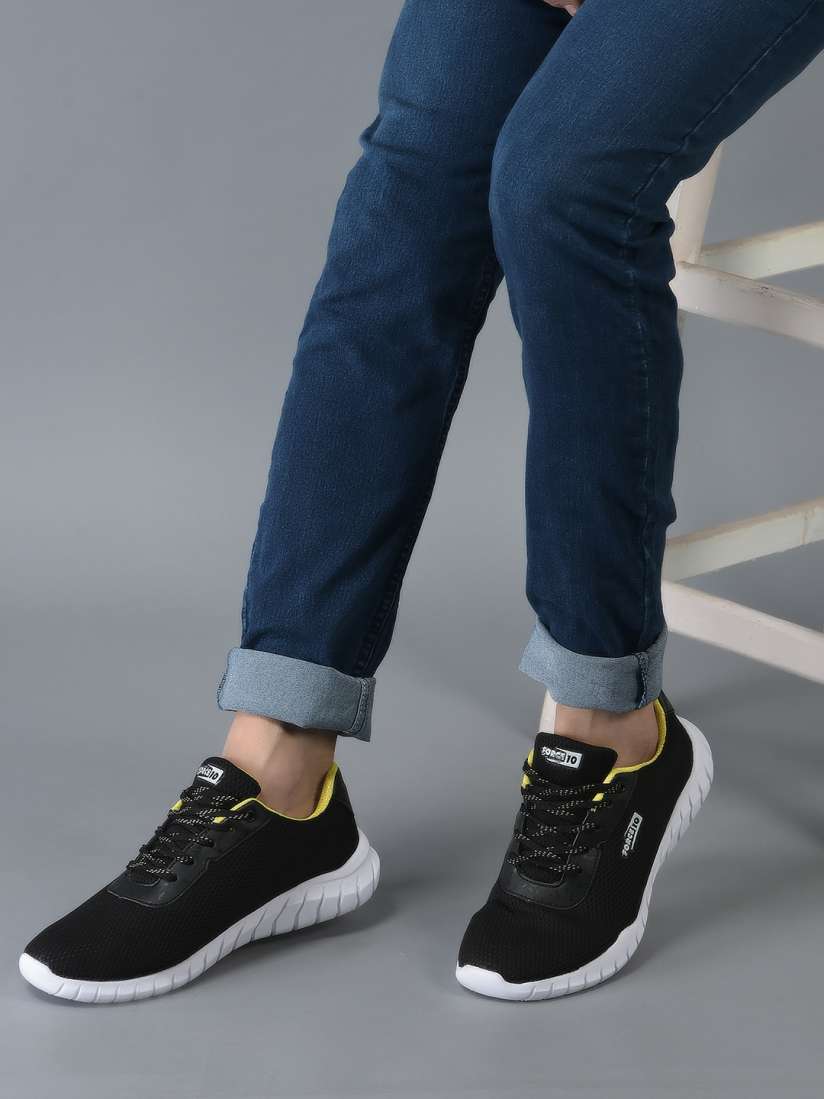 Buy Liberty Men Black Mesh Walking Non Marking Shoes Sports Shoes for Men 20244974 Myntra