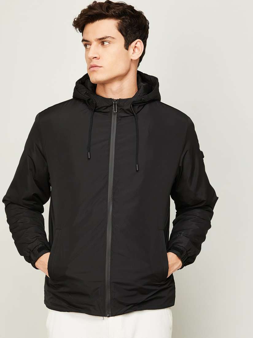 Buy Bossini Men Black Open Front Jacket Jackets for Men 20249986 Myntra