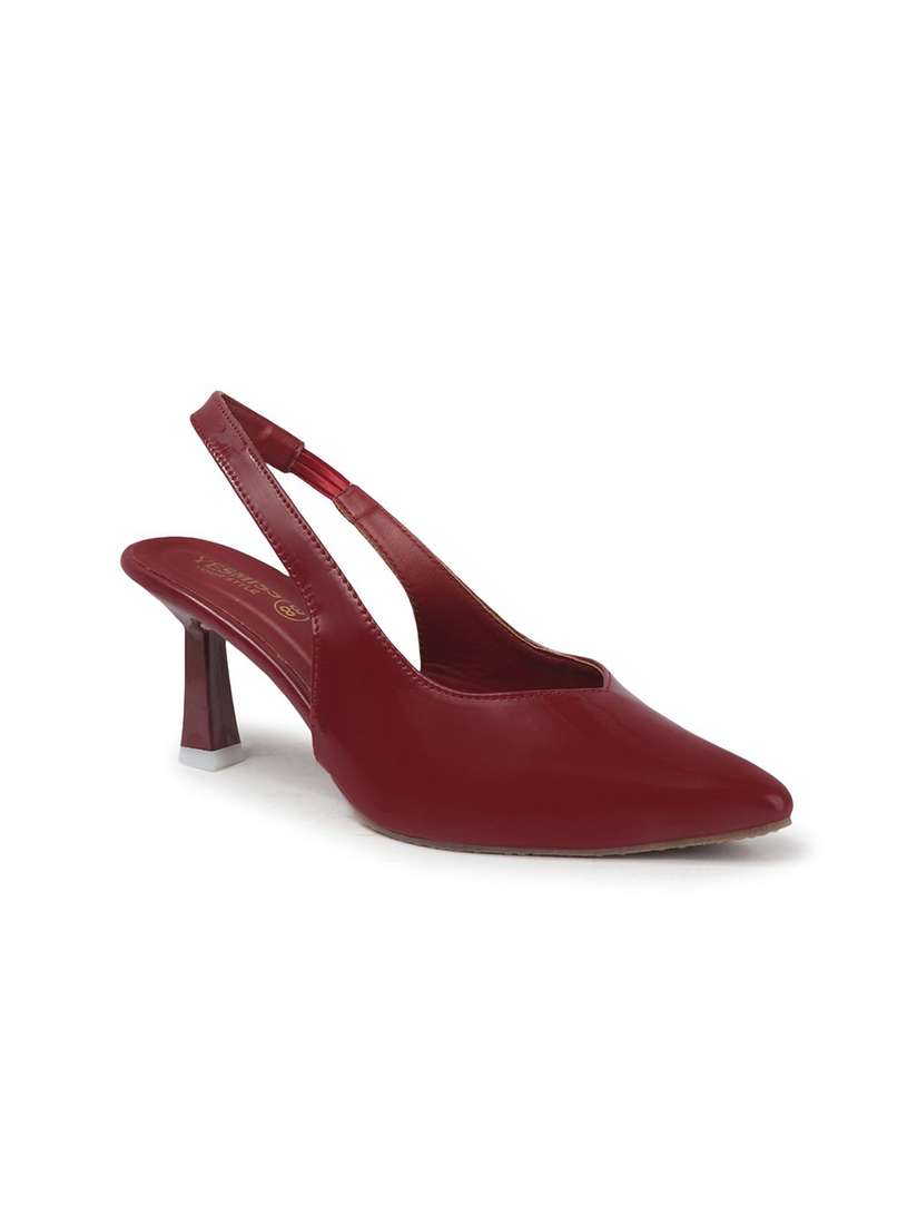 Burgundy Topshop Slingback Heels Topshop Emma Heeled Slingback