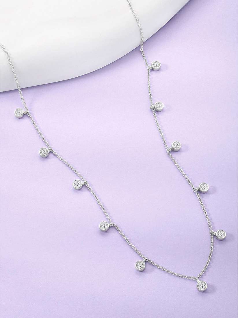 Necklace Peora Sterling Silver Buy Peora Sterling Silver Rhodium