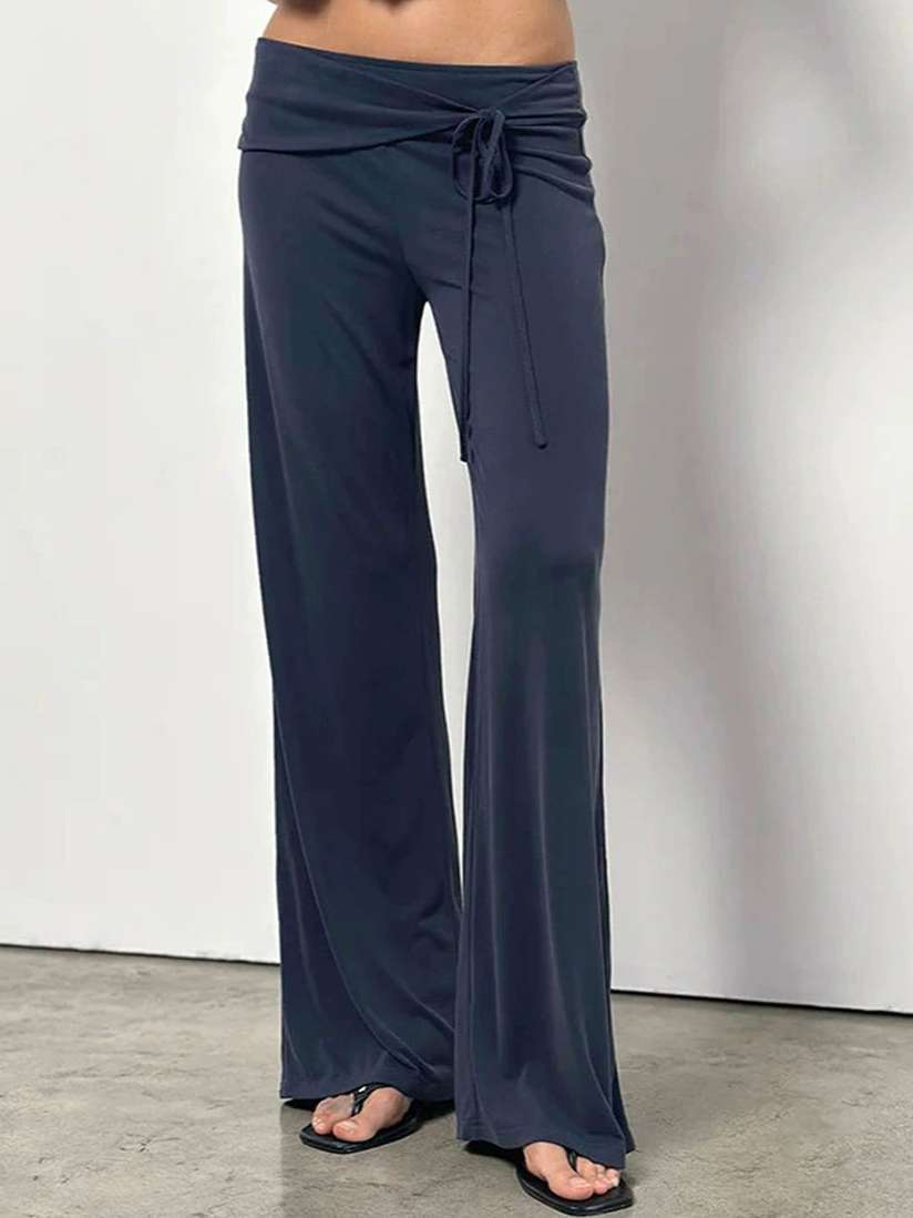 Buy LULU SKY Women Low-Rise Wide Leg Trousers Trousers for